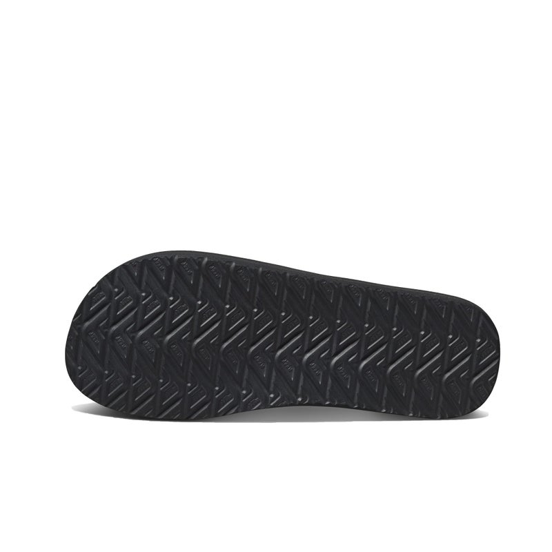 Reef Smoothy Mens Beach Flip Flop, Soft Woven Strap Made From 100% Recycled PET, Black, 7 - Image 3